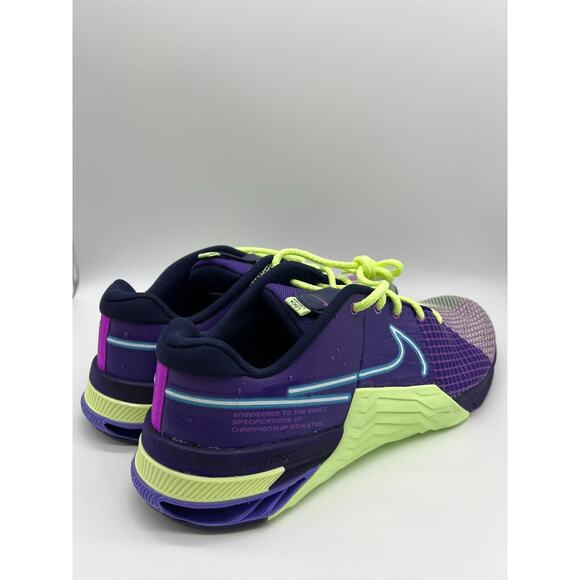 Nike Metcon 8 AMP Deep Purple Volt DV1206-500 Men's Shoes Size 15 - Picture 6 of 12